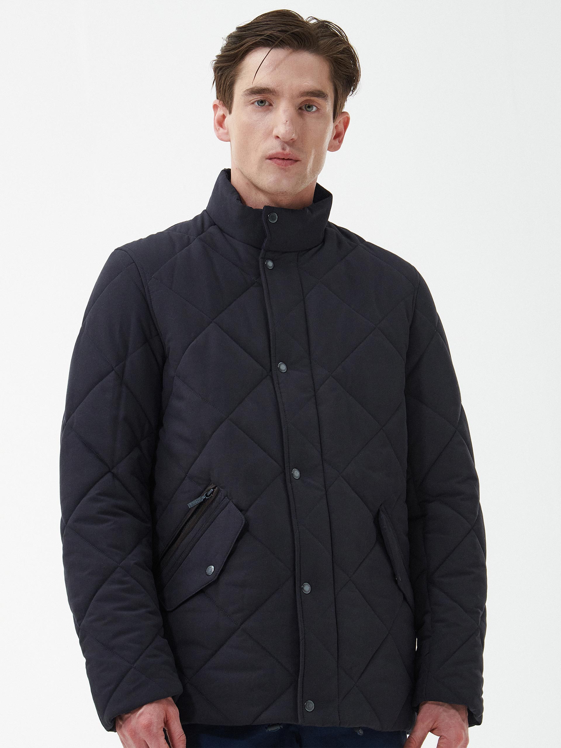 Tailored Fit Navy Winter Chelsea Quilted Jacket L