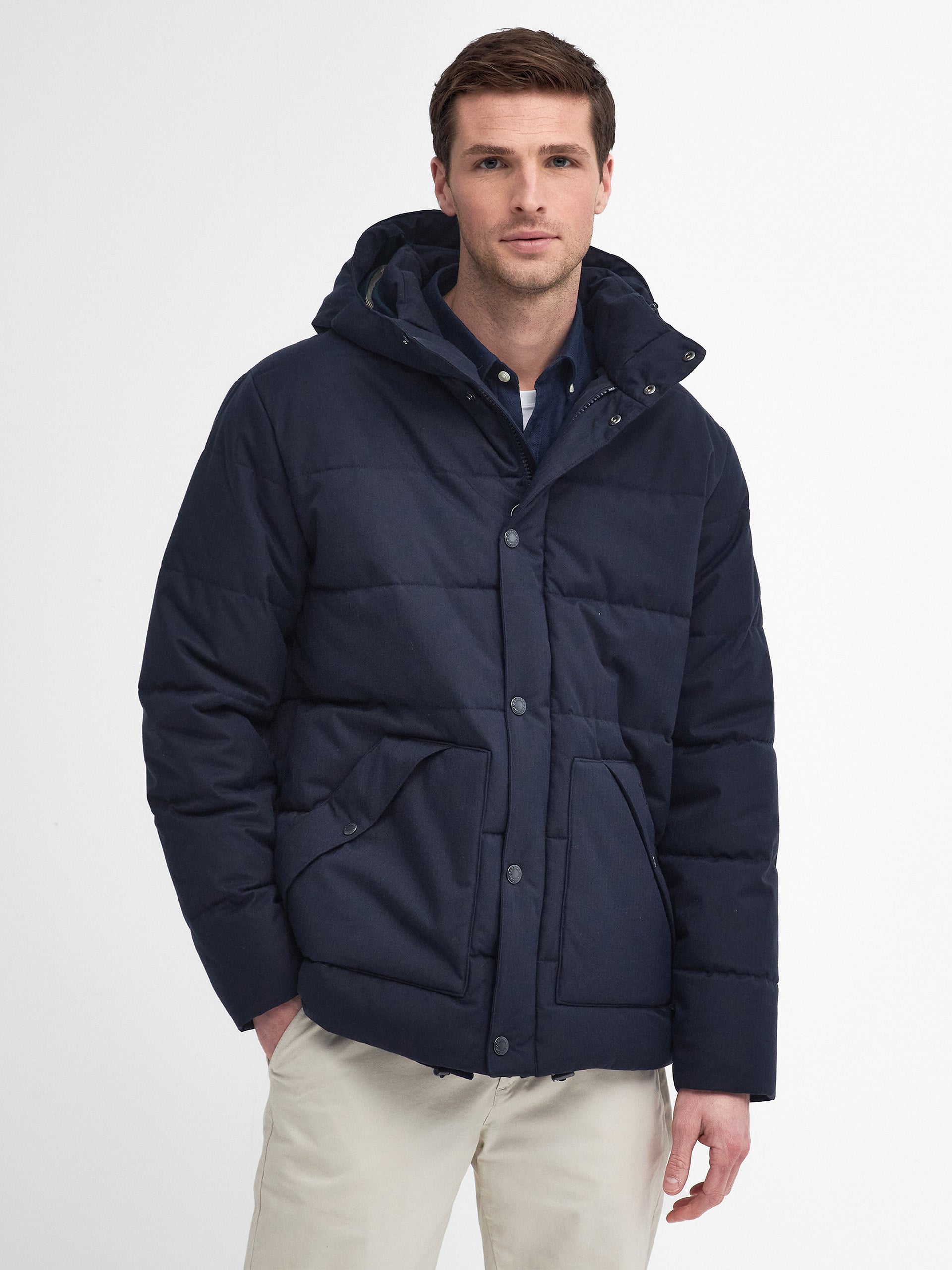 Tailored Fit Brampton Quilted Puffer Jacket M