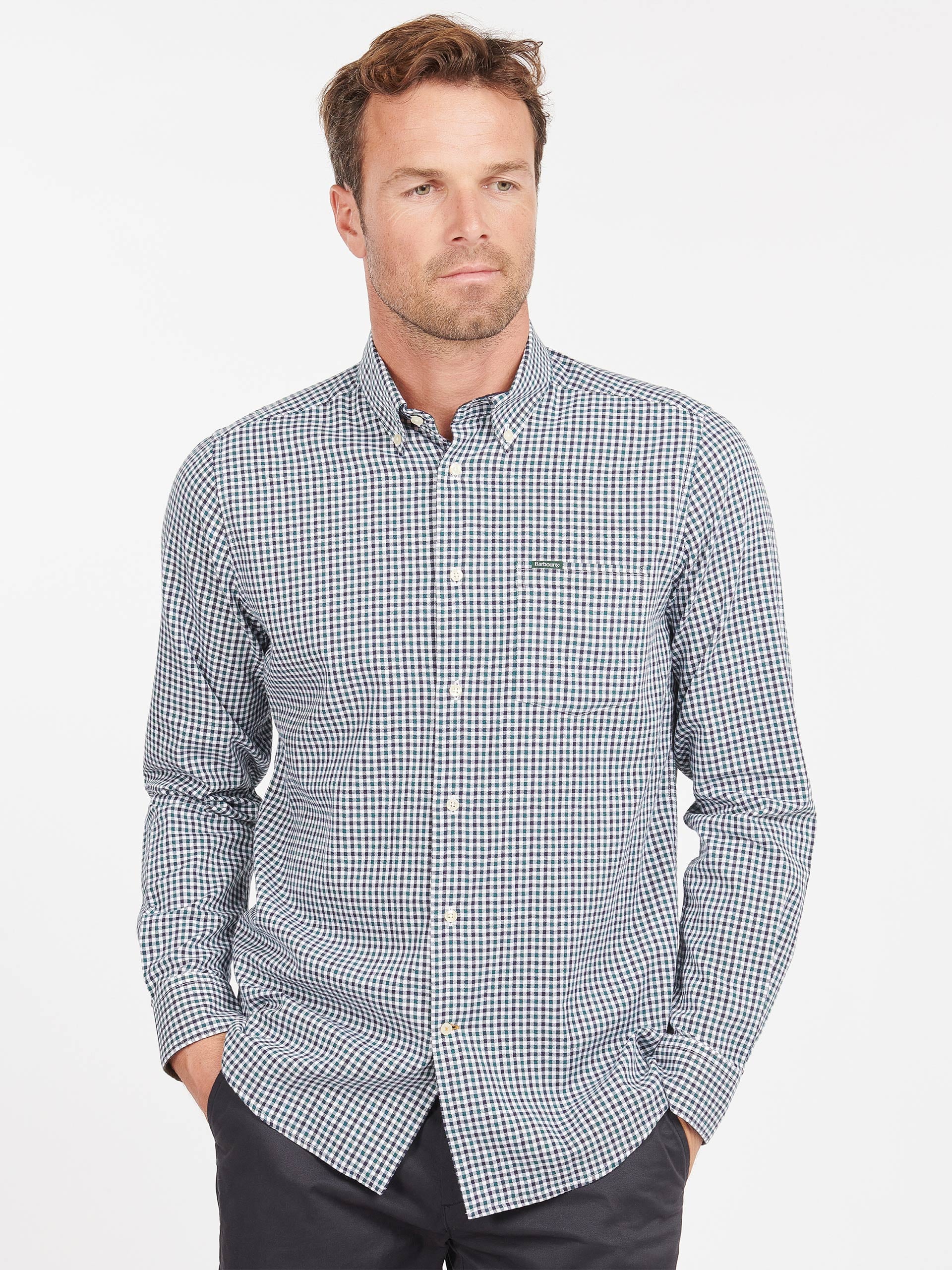 Tailored Fit Padshaw Check Long Sleeve Shirt