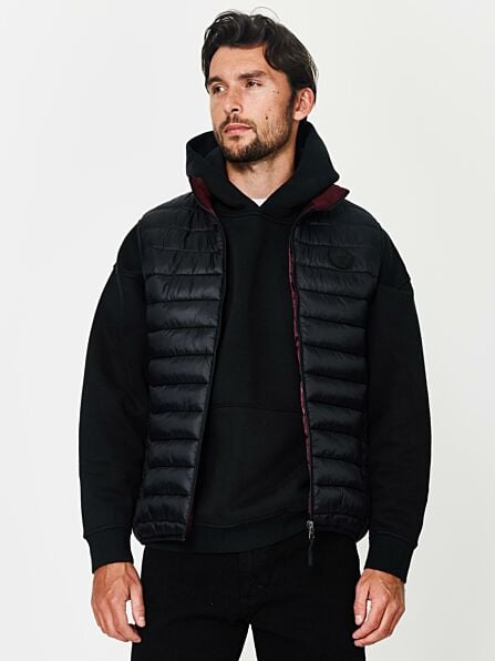 Yellin Quilted Puffer Gilet with Fleece Lined Collar