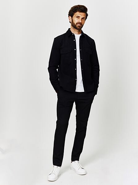 Long Sleeve Heavy Twill Overshirt