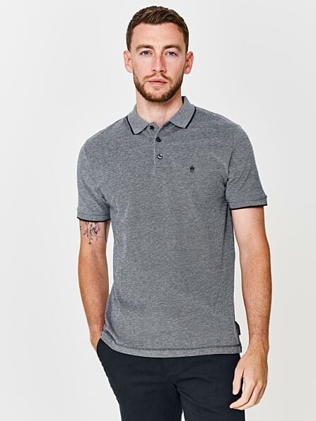 Navy Tipped Polo Shirt