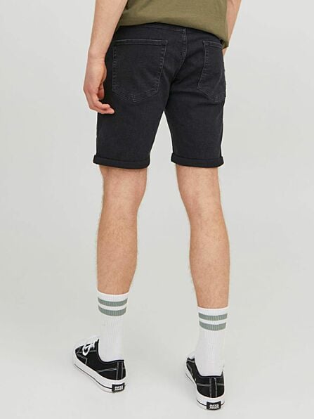 Regular Fit Black Rick Original AM 809 Denim Shorts