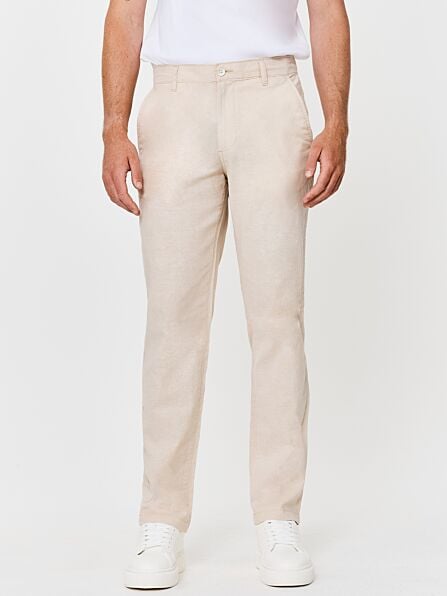 Regular Fit Linen Blend Chinos