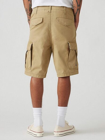 Regular Fit Beige Carrier Cargo Shorts