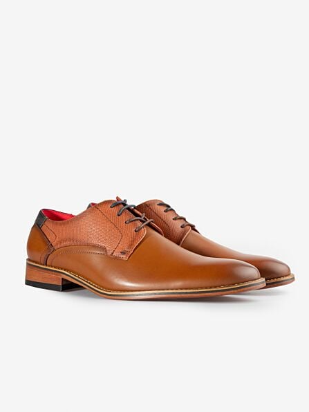 Tan Edmonton Embossed Shoes