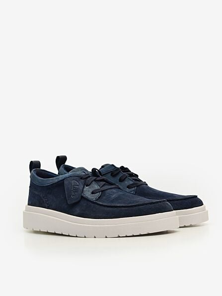 Navy Polden Moc Suede Shoe