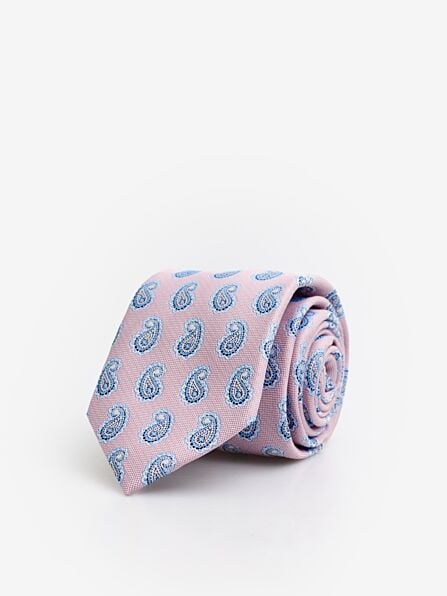 Slim Paisley Teardrop Tie