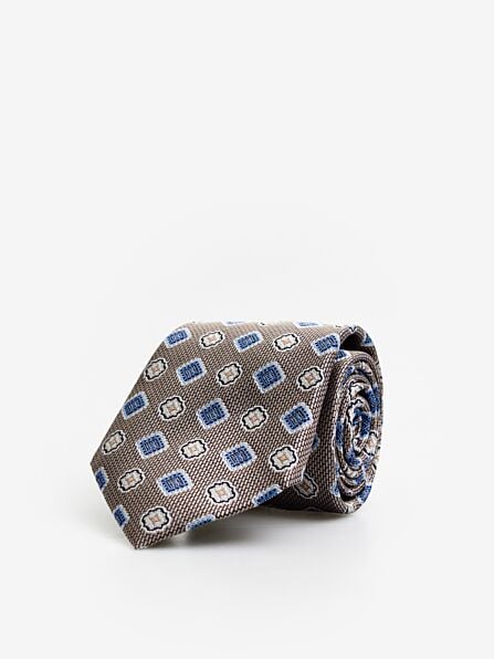 Classic Geometric Silk Tie