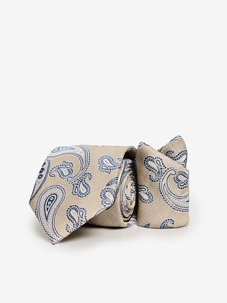 Classic Paisley Silk Tie & Pocket Square Set