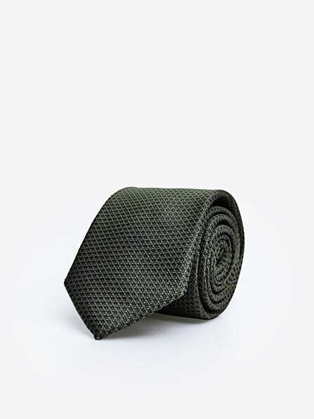 Slim Khaki Textured Tie