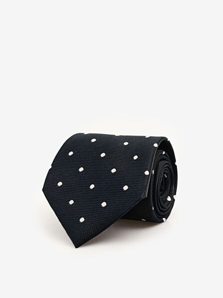Classic Polka Dot Silk Tie