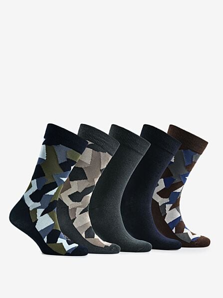Five Pack of Patterned Socks