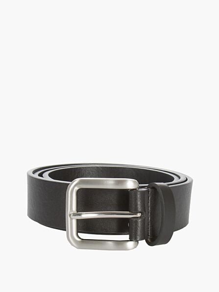 Narrow Bonded Leather Belt