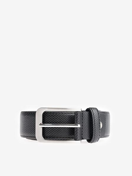 Black Textured Belt