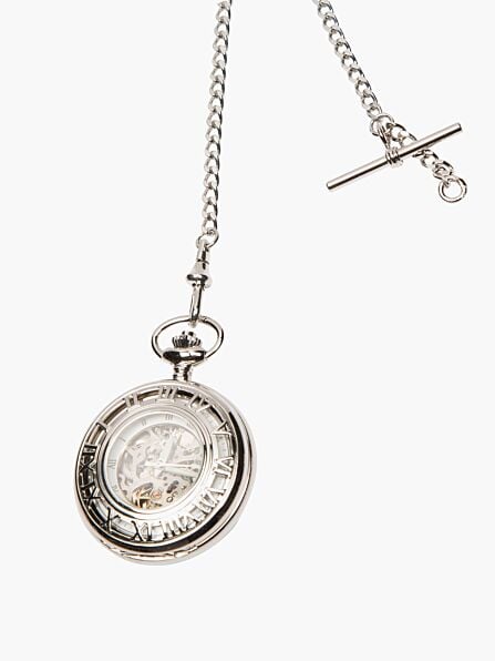 Silver Look Pocket Watch