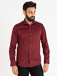 Tailored Fit Plain Long Sleeve Shirt