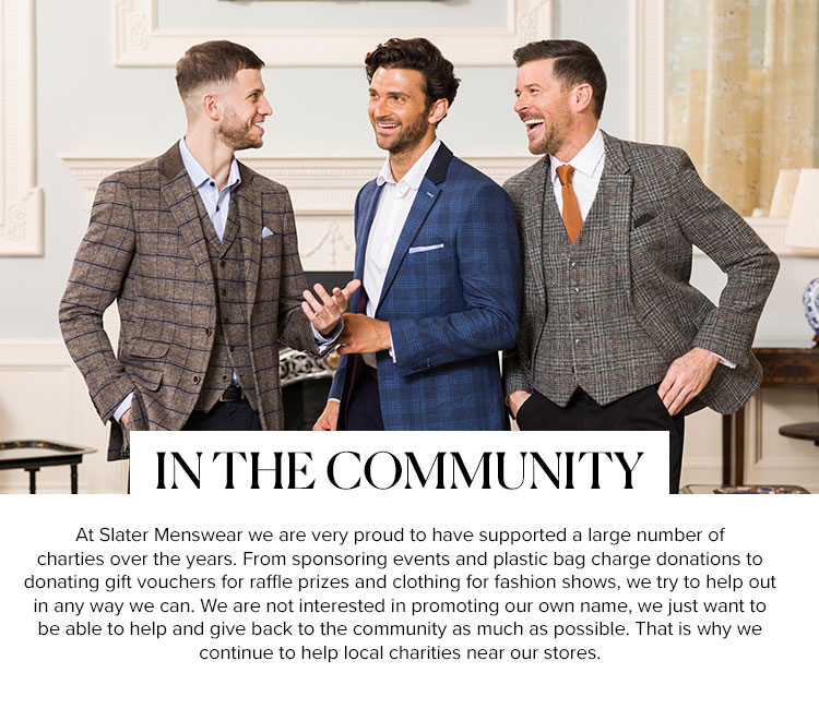 Slater Menswear in the community